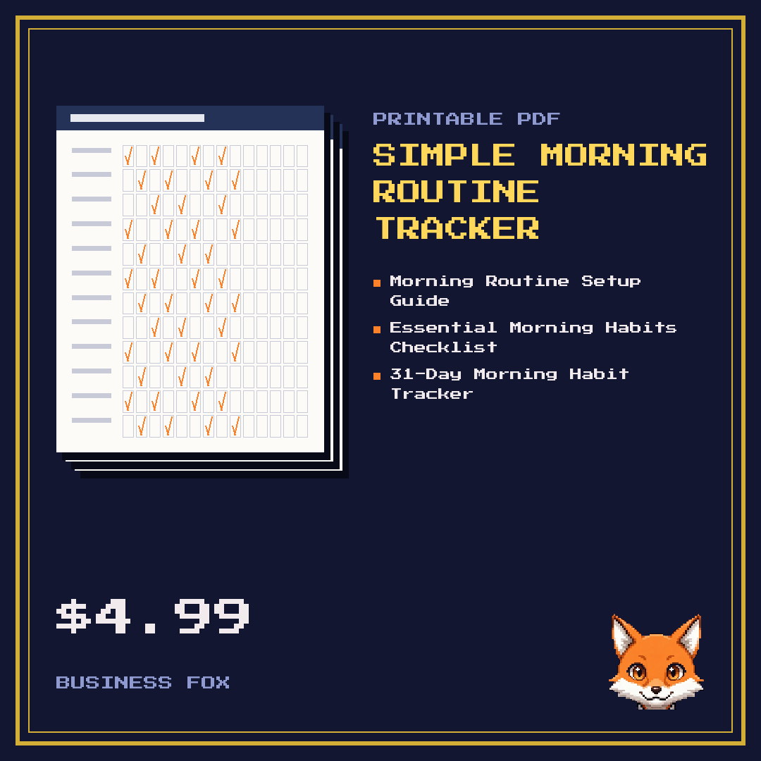 Simple Morning Routine Tracker