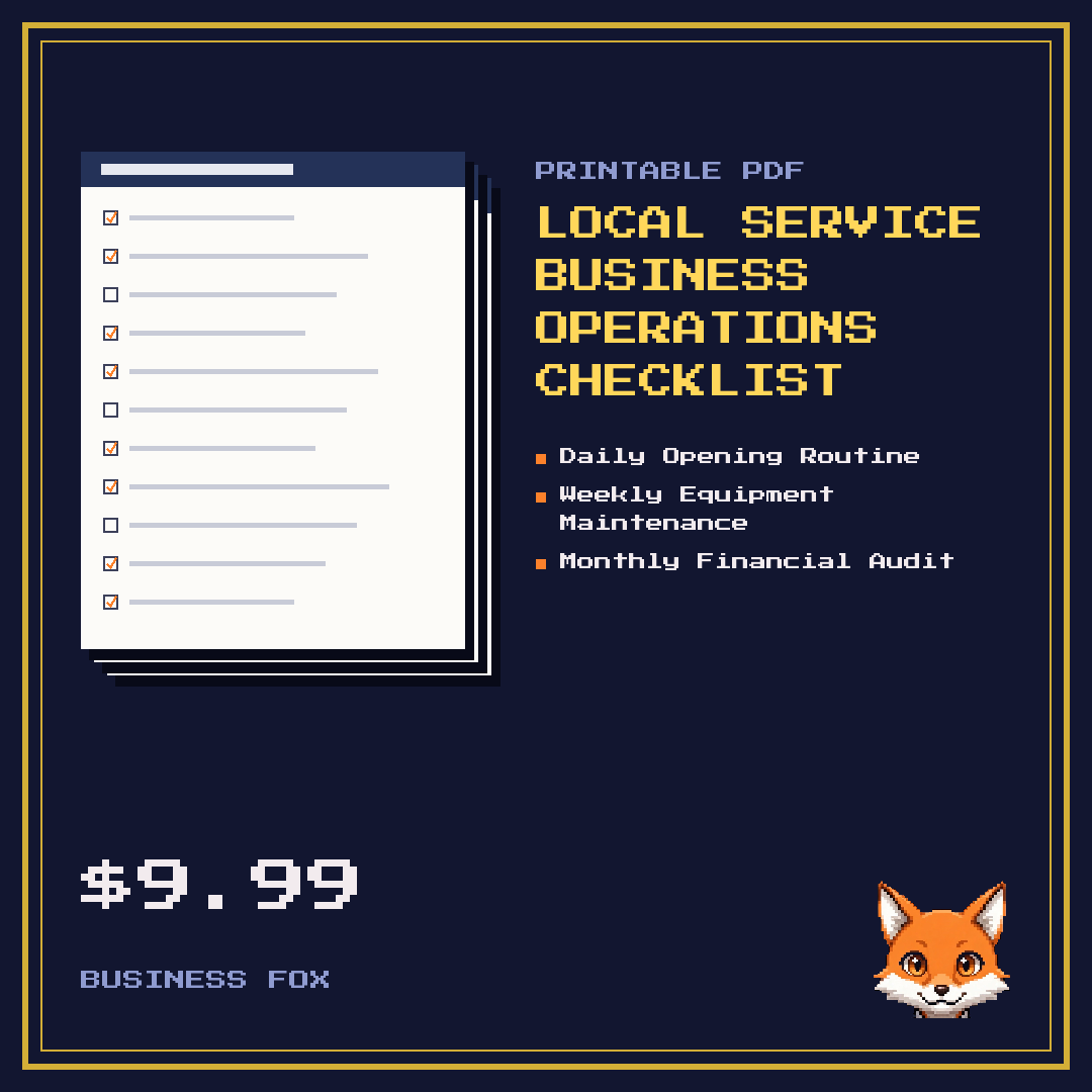 Local Service Business Operations Checklist
